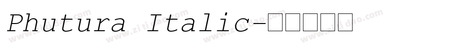 Phutura Italic字体转换